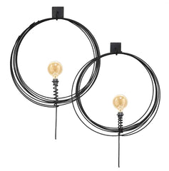 Lampada Cerchio : Applique da parete in ferro - CONFIG0048
