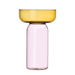 Aura Vaso Cilindro Ambra/Rosa - Ichendorf Milano