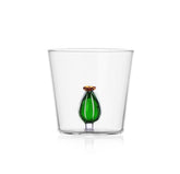 Ichendorf Milano Bicchiere Tumbler Cactus Con Fiore Ambra Collezione Desert Plants - 09352104