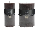 Candele nere cilindriche: candele di cera colorate J Line - CONFIG0022
