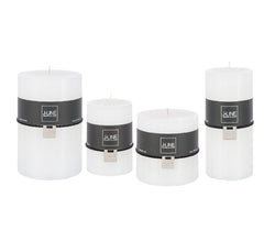 Candele bianche cilindriche: candele di cera colorate J Line - CONFIG0018