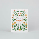 Cartolina Piantabile “Auguri” – Biglietto Ecologico con Semi di Fiori