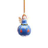 Decoro Angelo campana Azzurro | Decori natalizi da appendere EDG - 019463-azzurro