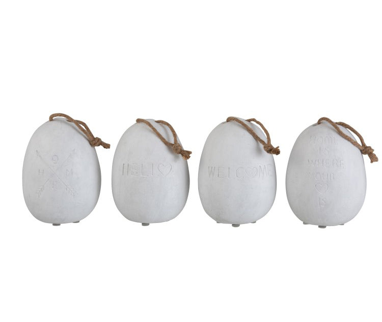 Fermaporte in Cemento con scritta Home - 2103-3