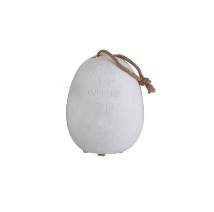 Fermaporte in Cemento con scritta Heart - 2103-1