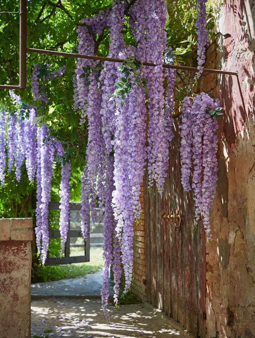 Ramo di Glicine Cadente : fiori artificiali di alta qualità - CONFIG0079