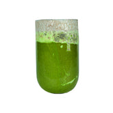 Vaso Kaysa Green H55 | Vaso in terracotta smaltata con bordo grezzo - 702574