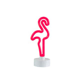 Lampada a batteria decorativa neon LED Fenicottero H23,5 - 91451-fenicottero