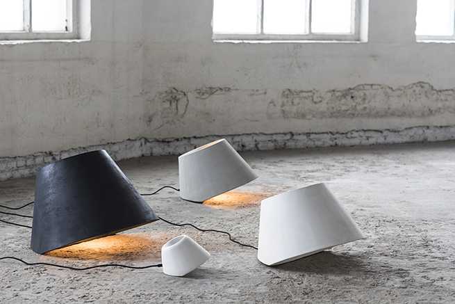Lampada da appoggio EAUNOPHE in cemento - CONFIG0175