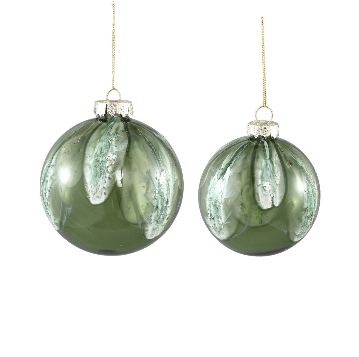 Pallina di Natale Moss in vetro soffiato - CONFIG0316