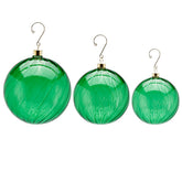 Palla Vetro Verde Vortex | Palline di Natale in vetro soffiato EDG - CONFIG0400