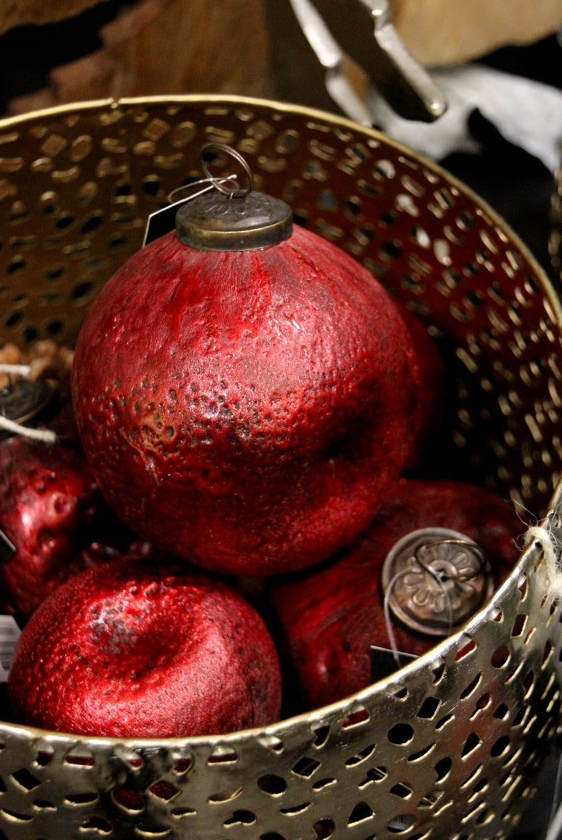 Pallina di Natale Steffi Rossa | Palline di Natale in vetro - CONFIG0283
