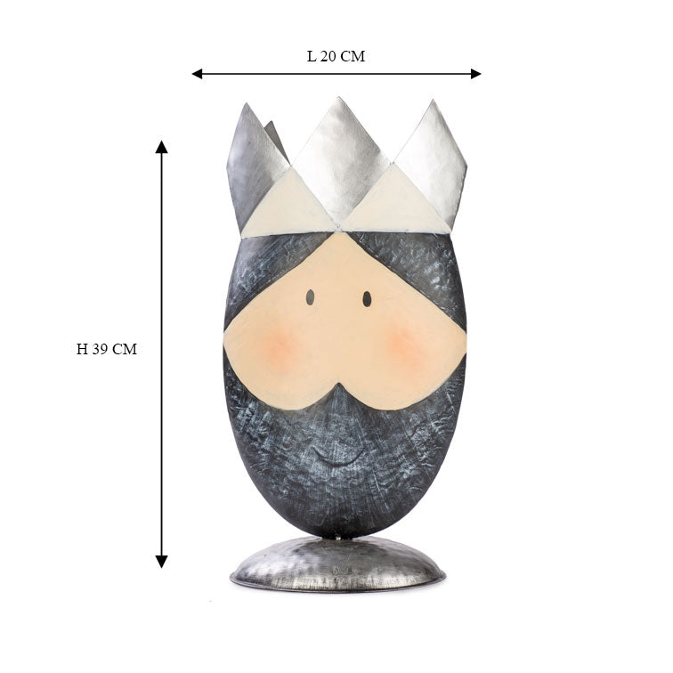 Baden Collection Vaso Re H39 in Metallo - 1248638