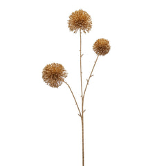 Ramo Allium 3 Fiori Oro H65 | Fiori Artificiali di Qualità - 2100226A010