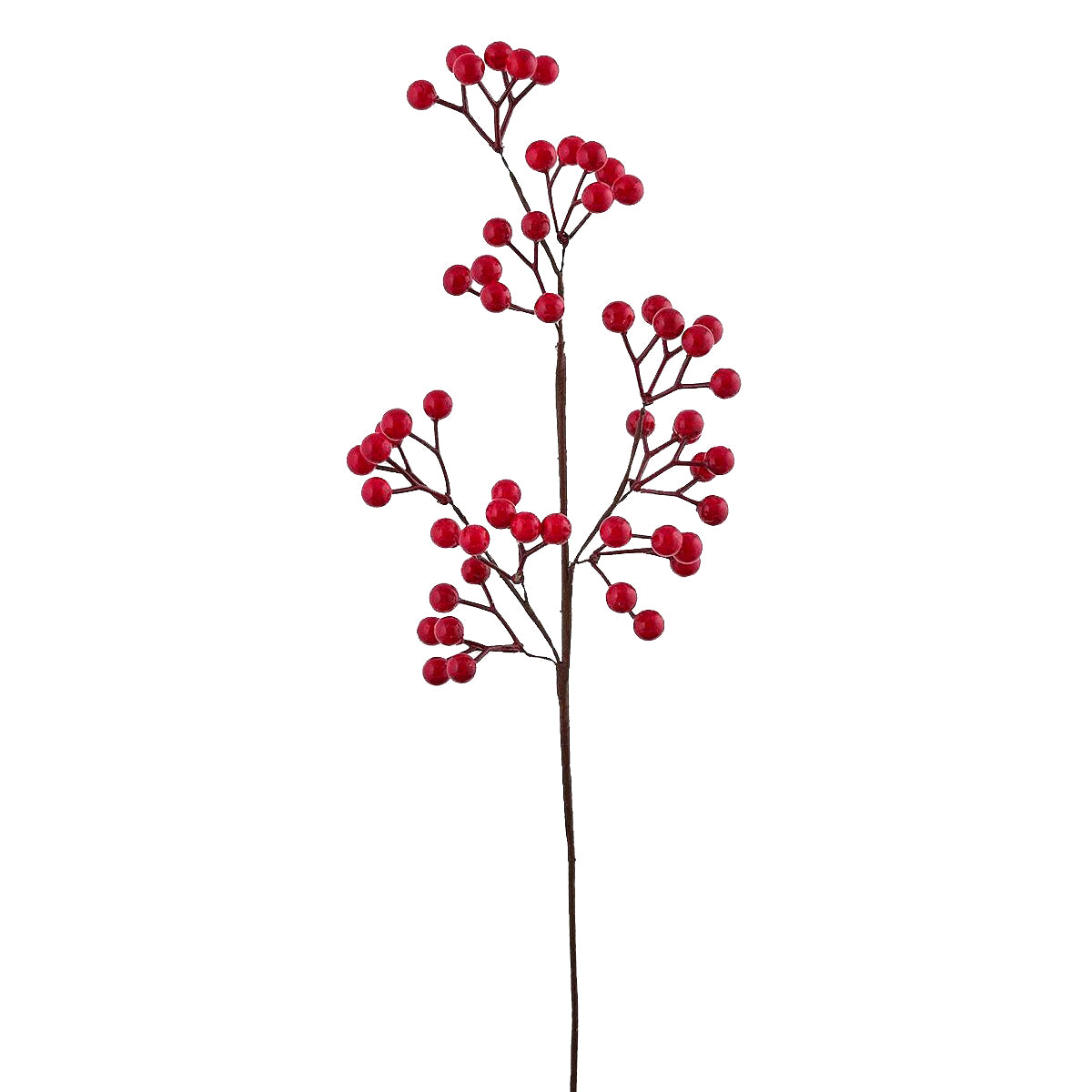 Ramo artificiale di Ilex H58 | Rami natalizi decorativi - 680380