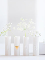 Set 4 mini vasi LOVE in ceramica - 4913802