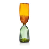 TIMES Clessidra 5 Minuti Verde/Ambra | Clessidra in Vetro Borisilicato colorato e sabbia naturale - 09367187