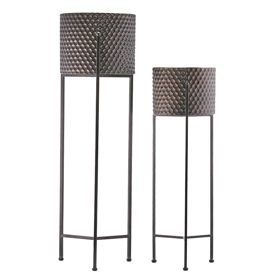 Tripode - Portavaso in Metallo su Piedistallo in Ferro - CONFIG0426