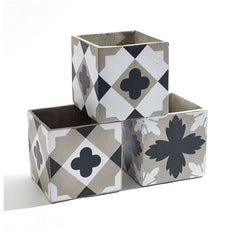 Cachepot Feeling : Set 3 vasi in cemento Serax - B7213202