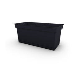 Fioriera rettangolare Aqua 100 Antracite Teraplast - 28109098005
