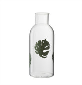Vaso bottiglia Foglia: vasi in vetro trasparenti J Line - 84349