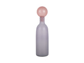Present Time - Vaso Alegre in Vetro Viola con Tappo Rosa H35 CM - PT4266PU