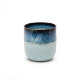 Vaso Cachepot Nuance Rotondo Celeste/Blu H16 D17 Cm – EDG Enzo De Gasperi