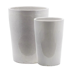 Vaso Glaze Bianco in Ceramica Liscia EDG Enzo De Gasperi