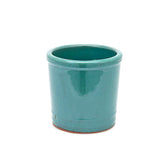 Vaso Glaze Cilindro H18 D18 Celeste EDG | Cachepot in Ceramica Smaltata