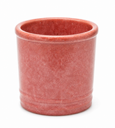 Vaso Glaze Cilindro H23 D24,5 Corallo EDG | Cachepot in Ceramica Smaltata
