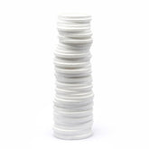 Vaso Monete H47 | Vaso in ceramica bianca collezione EDG - Enzo De Gasperi - 019994