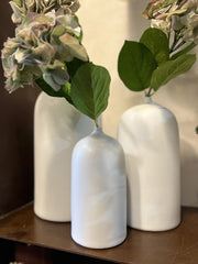 Vaso monofiore in ceramica bianca Design Enzo De Gasperi - CONFIG0380