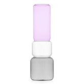 Vaso Revolve H35 Smoke - Clear - Rosa | Vasi in Vetro Ichendorf - 09366094