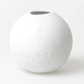 Vaso Sfera H13 Ø14 in Ceramica satinata bianca - 0017180