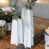 Vaso Star | Vasi di design a forma di stella in ceramica bianca - CONFIG0359