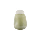Vaso Karlie Verde con Tappo Bianco in Vetro Opaco | Vasi di Design in Vetro Colorato - 721823