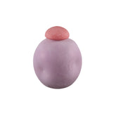 Vaso Karlie Viola con Tappo Rosa in Vetro Opaco | Vasi di Design in Vetro Colorato - 721822