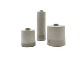 Vaso grigio monofiore Tiny: vasi in ceramica D&M - CONFIG0116