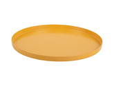 Present Time - Vassoio Tondo Ø25 CM in Metallo Giallo Ocra - PT4239BY