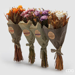 Mazzo di Fiori Secchi e di Carta Multicolor Liliac H45 EDG Enzo De Gasperi