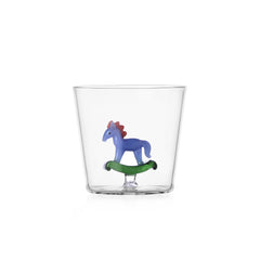 Bicchiere Tumbler Cavallo a Dondolo – Collezione Schiaccianoci Ichendorf Milano