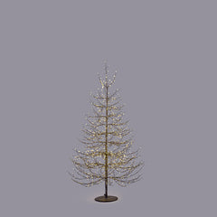 EDG - Enzo De Gasperi Albero LED Faggio Luminoso H150 Black – 1440 Microled Luce Calda