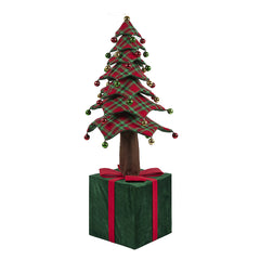 EDG Enzo De Gasperi Decoro Pino su Pacco H150 cm da Appendere Verde e Rosso