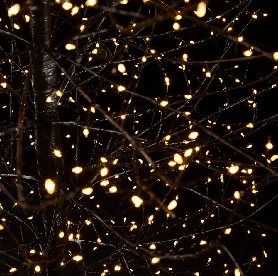 Albero di Faggio Luminoso Nero H210CM con 2700 Led - 682356