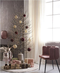 Albero di Faggio Luminoso Nero H180CM con 2000 Led - 682355