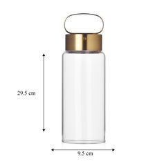 Lampada Ichendorf Andon Wireless &ndash; Vetro Trasparente e Alluminio Oro - 09390013