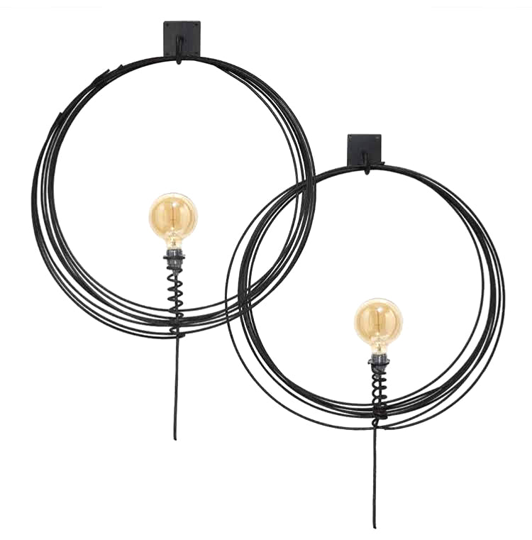 Lampada Cerchio : Applique da parete in ferro  - CONFIG0048
