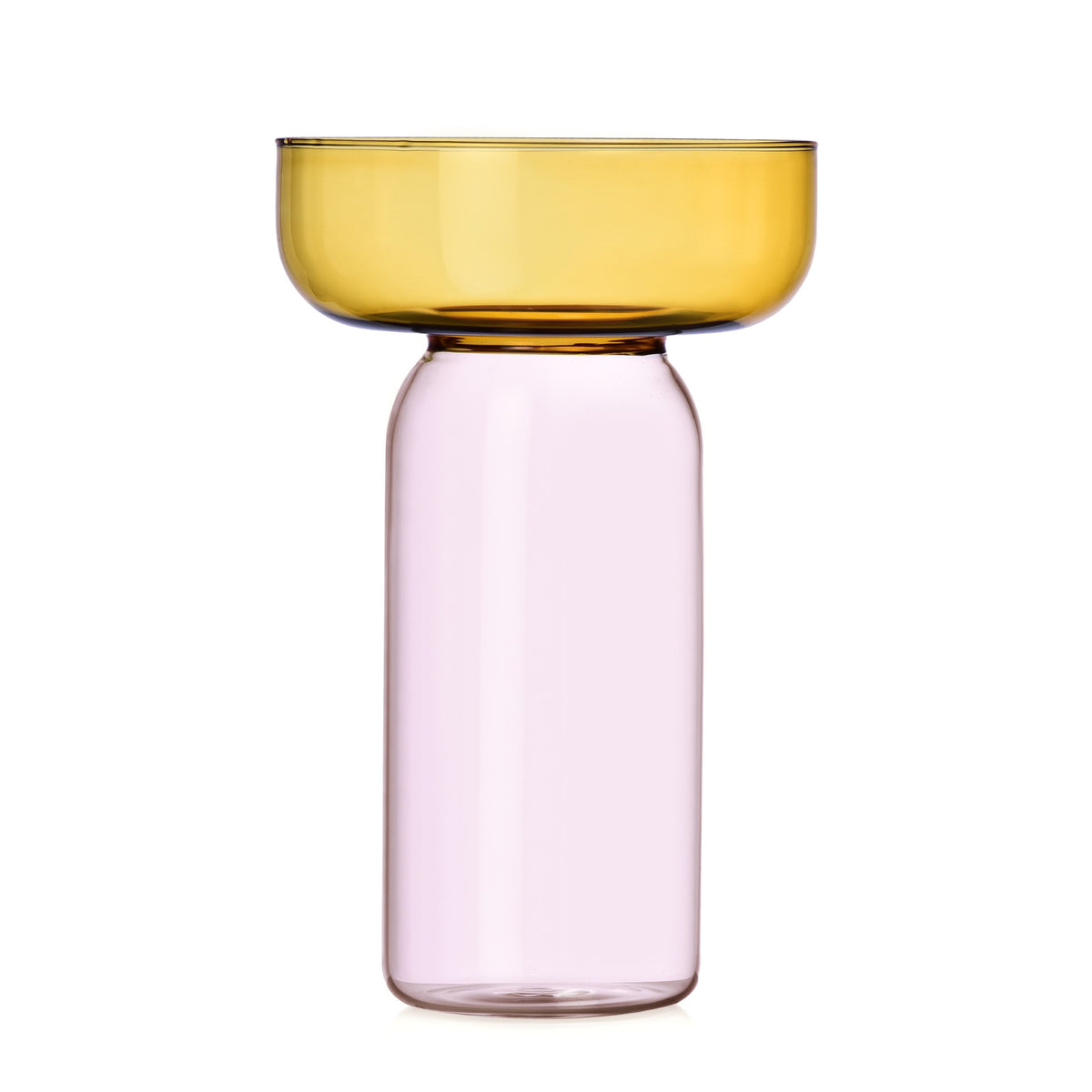 Aura Vaso Cilindro Ambra/Rosa - Ichendorf Milano