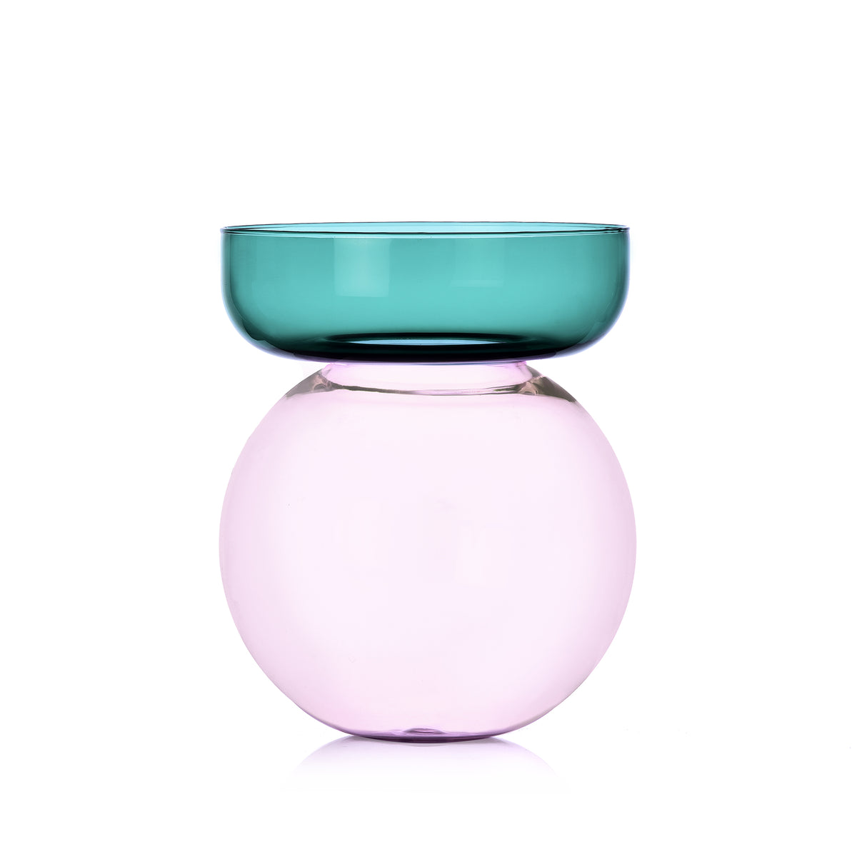Aura Vaso Sfera Petrolio/Rosa - Ichendorf Milano