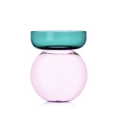 Aura Vaso Sfera Petrolio/Rosa - Ichendorf Milano